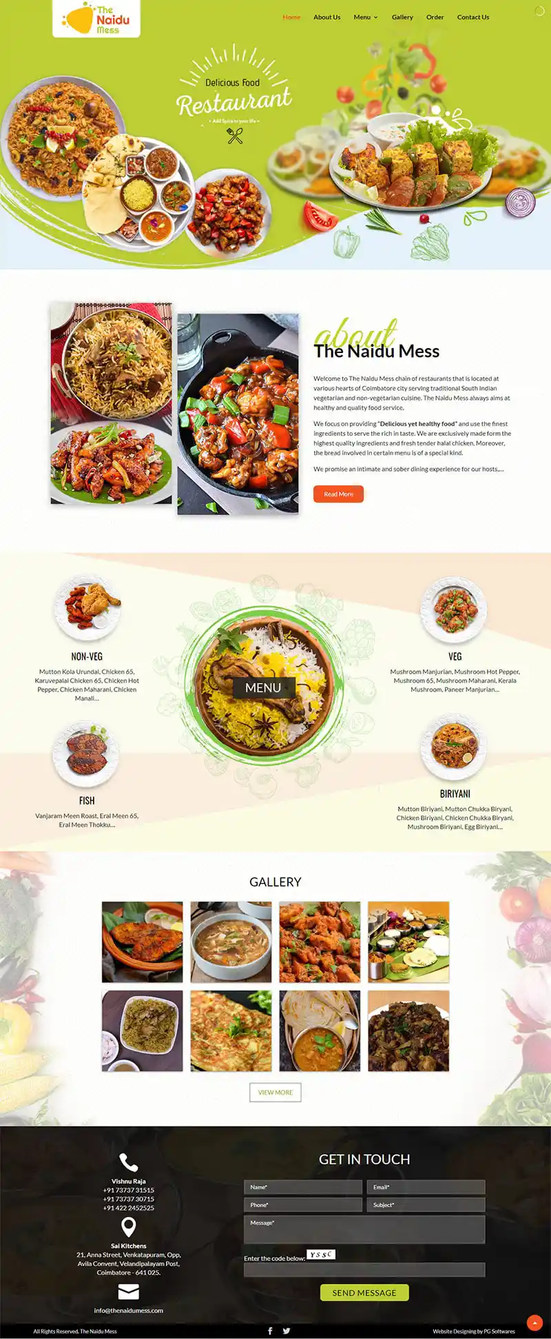 restaurant-Website-Design-Coimbatore